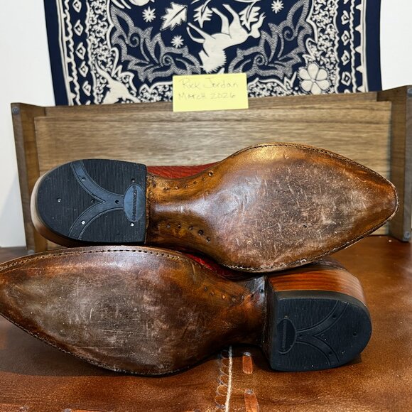 Lucchese San Antonion Wild Caught Alligator Belly Cowboy Boots in Men\'s Size 11D